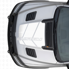 Maßgeschneideter Strobe Motorhauben-Vinyl-Aufkleber für Dodge Ram_5