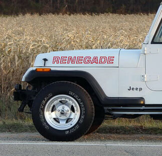 2 Renegade Jeep Wrangler Rubicon CJ TJ YJ JK XJ Aufkleber Nr. 4
