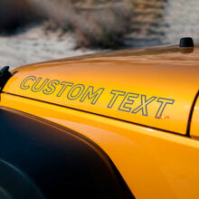 Individuelle Schriftzug-Konturen-Aufkleber für die Motorhaube des Jeep Wrangler_3