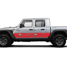 Jeep Gladiator Seite Seitentür einzigartiger Aufkleber Konturkarte Vinyl-Aufkleber Grafik-Kit für JT 2018–2021 benutzerdefinierter Text
 3