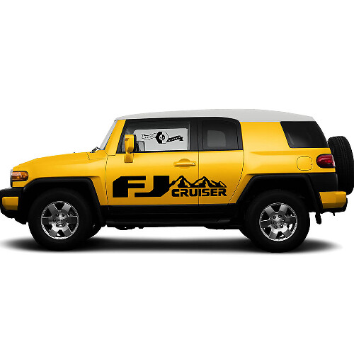 FJ Mountain Style Tür Vinyl-Aufkleber-Set für Toyota FJ Cruiser