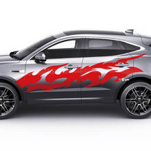 Jaguar E-Pace Seitliche Flammenfarbe Türen Grafik Aufkleber Logo-Aufkleber
 3