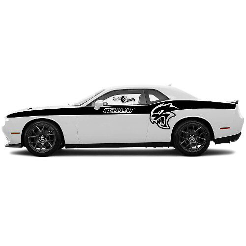 Paar SRT Hellcat Aufkleber für Dodge Challenger Tür Seitenfender Vinyl Aufkleber Aufkleber
