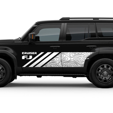 Seitentopografische Karte FJ Cruiser Türen Streifen Aufkleber Aufkleber für Toyota FJ Cruiser
 3