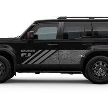 Seitentopografische Karte FJ Cruiser Türen Streifen Aufkleber Aufkleber für Toyota FJ Cruiser
 4