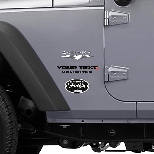 Sahara Custom Seiten Vinylaufkleber für Jeep Wrangler Unlimited