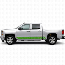 Topografische Kontur Tür- & Schweller Vinyl-Streifen für Chevrolet Silverado 1500 K2XX 2014-2019_6