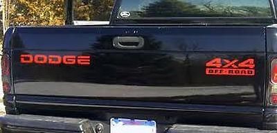 4x4 Offroad Heckklappen-Vinylaufkleber-Set für Dodge Ram 1500 2500 Dakota