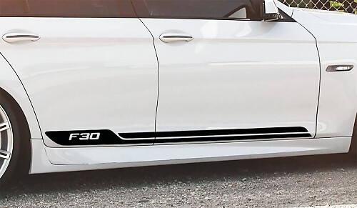 BMW Streifen Vinyl Karosserie Tür Aufkleber Logo BMW F30 F36 F32 Serie
