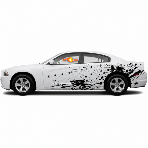 Verschlissener Spritzer Paar Seiten Vinyl-Aufkleber für Dodge Charger