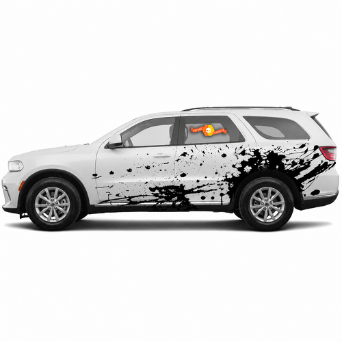 Wide Splatter Pair Seite Vinylaufkleber für Dodge Durango SRT, Hellcat
