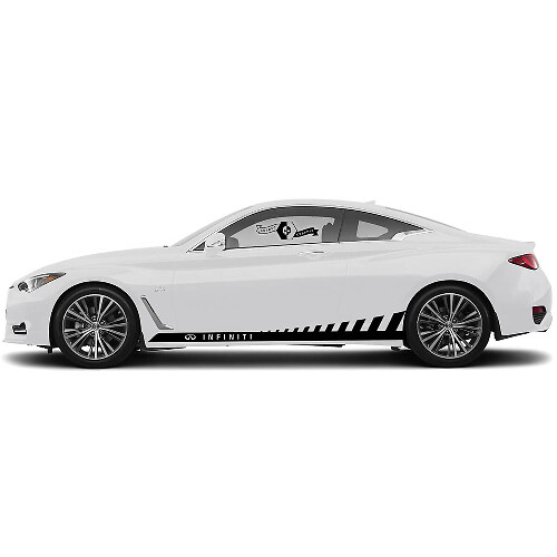 Paar Aufkleber Aufkleber Seitentür Classic Stripe für INFINITI Q50 Q60
