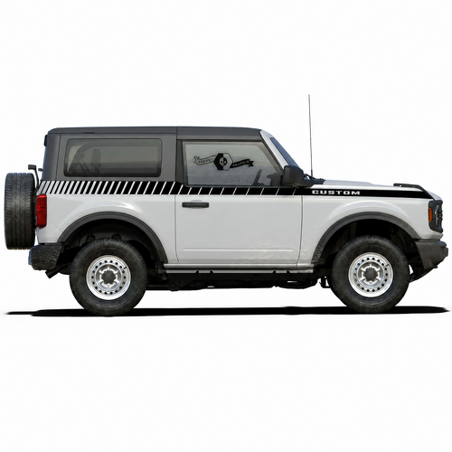 CUSTOM Strobe Stripes — Vinyl-Aufkleber (Seite) für Ford Bronco 2021