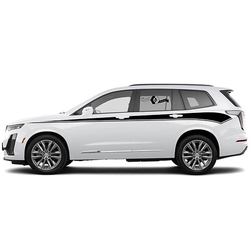 Akzentstreifen Seiten-Vinylaufkleber für Cadillac XT6 2021