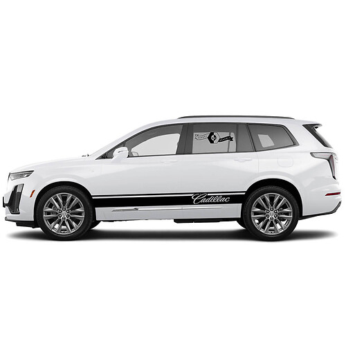 Markierte Streifen Seiten-Vinylaufkleber für Cadillac XT6