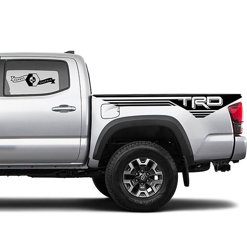 TRD 4x4 Offroad Lines Bettseite Side Vinyl Aufkleber Aufkleber Fit Toyota Tacoma Tundra Alle Jahre # 22