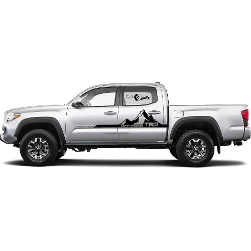 TRD Offroad Mountains Türen Bettseite Seiten Vinyl Aufkleber Decal passend für Toyota Tacoma Tundra alle Jahre

