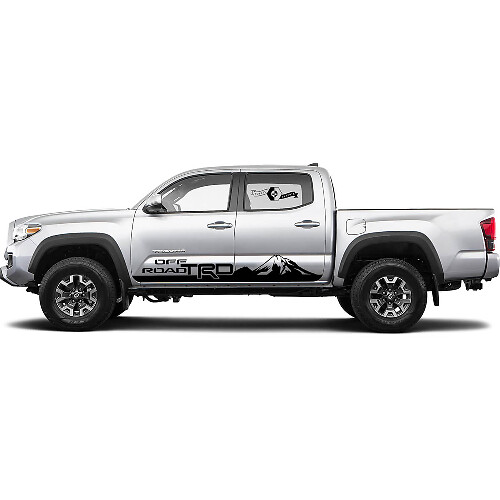 TRD Offroad Mountains Rocker Panel BedSide Side Vinyl Aufkleber Decal passend für alle Jahre Toyota Tacoma Tundra
