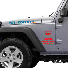 Yeti Edition Motorhauben- und Seiten-Vinylaufkleber-Kit für Jeep Wrangler_2