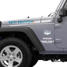 Yeti Edition Motorhauben- und Seiten-Vinylaufkleber-Kit für Jeep Wrangler_3