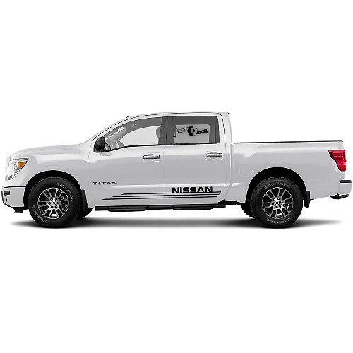 Paar Nissan Aufkleber Strobe Line Rocker Panel Stripe Sticker Side Stripe Kit für Nissan Titan Side Vinyl Aufkleber
