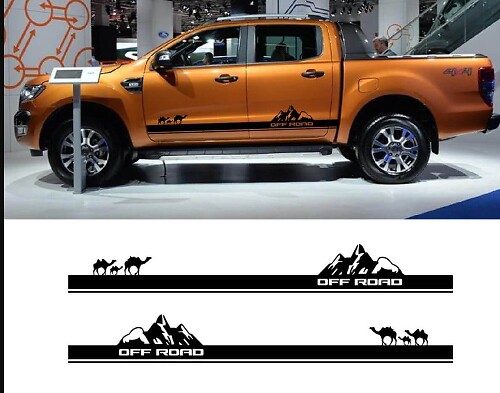 TRD Geländewagen Berge Türen Sahara Wüste Seiten Vinyl Aufkleber Decal passend für Toyota Tacoma Tundra alle Jahre
