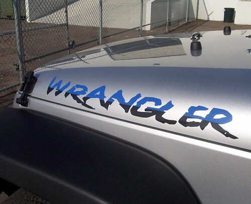 2 Vinyl-Aufkleber für Jeep Wrangler YK JK XJ