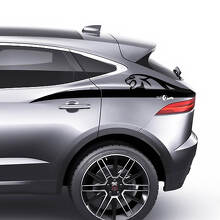 Jaguar E-Pace Heckseiten-Logo-Streifen-Grafik Aufkleber-Aufkleber
 2