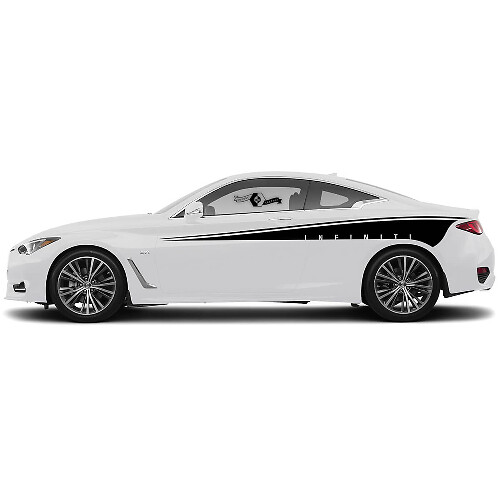 Kit Tür Akzent Oberteil Karosserie Träne Streifen Seiten Aufkleber Türstreifen für INFINITI Q50 Q60
