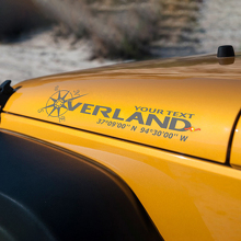 Overland Custom Motorhauben-Vinylaufkleber für Jeep Rubicon_3