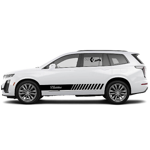 2 Neue Aufkleber Türen Classic Sticker Linien Classic Stripe für Cadillac XT6
