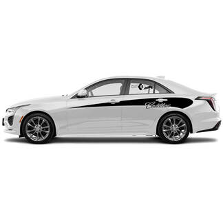 2 New Decal Sticker Stylish Up Doors Accent Side Wrap Vinyl Decal für Cadillac CT4
