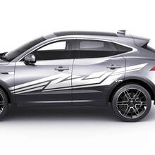Jaguar E-Pace Seitentüren-Grafik-Aufkleber im geometrischen Stil
 2