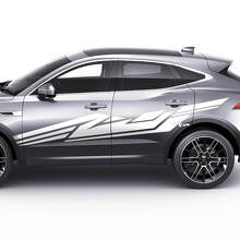 Jaguar E-Pace Seitentüren Grafik Geometrischer Stil Aufkleber-Aufkleber
 2