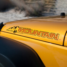 Mountain Custom Hauben-Vinylaufkleber für Jeep Rubicon JK_2