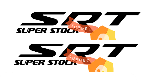 SRT Super Stock Seiten-Vinylaufkleber für Dodge Charger