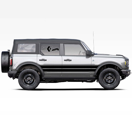 Stallion-Logo-Seitenstreifen-Aufklebersatz für 2021 Musclecar Badlands 4-Türer