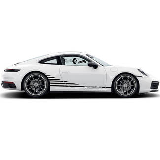 Porsche Aufkleber Stripes Porsche 911 Doors Wrap Carrera Side Decal Sticker
