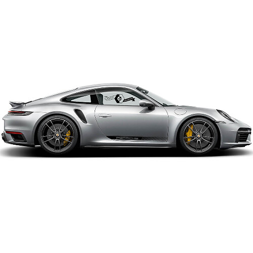 Klassisches Vinyl-Set für Seitenstreifen an Türen für Porsche 911 Carrera
