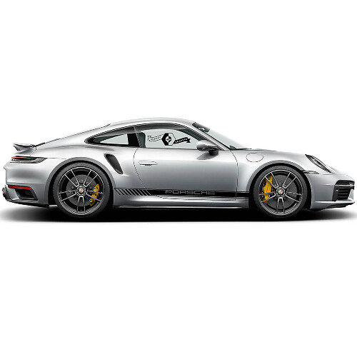 2 Porsche 911 Porsche Up Center Carrera Classic Side Stripes Doors Kit Aufkleber Sticker
