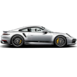 2 Porsche 911 Porsche Modern Center Carrera Classic Side Stripes Doors Kit Aufkleber Aufkleber
