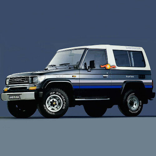 Retro-Stil Seitenstreifen Vinyl-Aufkleber-Kit für Toyota Land Cruiser LJ73 1994