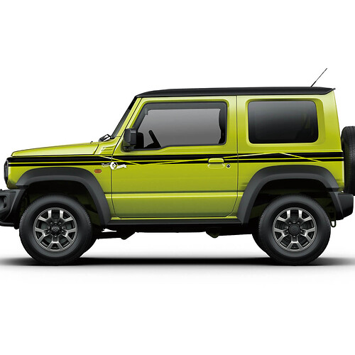 Suzuki JIMNY Seitengrafiken Türaufkleber Logo Lines Aufkleber 3
