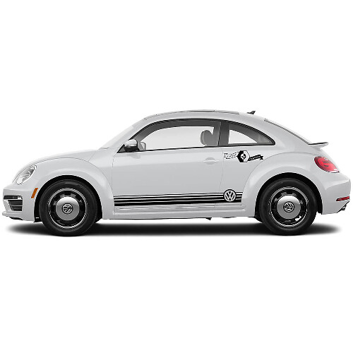 VW Logo Seitenstreifen Vinyl-Aufkleber Paar Für Volkswagen Beetle