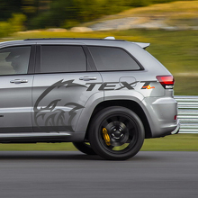 Benutzerdefinierter Seitlicher Vinyl-Aufkleber Grafik für Jeep Grand Cherokee TrackHawk 2
