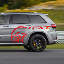 Benutzerdefinierter Seitlicher Vinyl-Aufkleber Grafik für Jeep Grand Cherokee TrackHawk 3