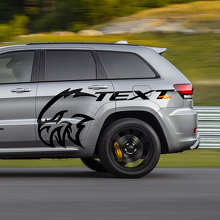 Benutzerdefinierter Seitlicher Vinyl-Aufkleber Grafik für Jeep Grand Cherokee TrackHawk 3