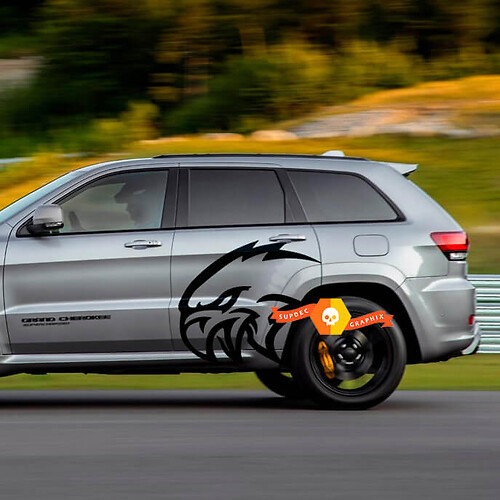 Jeep Grand Cherokee SRT Trackhawk Side Vinyl Aufkleber Graphic 2