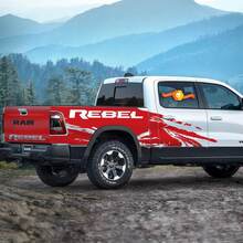 Dodge Ram Rebel Splash RAM DT Modell 2019 Grunge Logo Vinyl Aufkleber Graphic Truck Camo 2