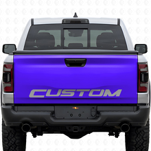 Individuelle Schriftzug-Blackout-Heckklappenfolie für Dodge Ram Rebel_2
